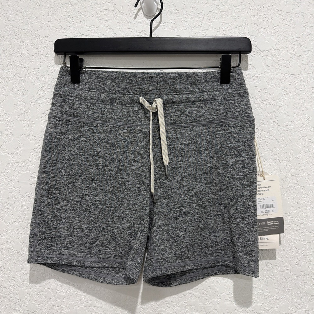 Vuori NWT Dream knit Halo Vintage Shorts Heather Grey Size Small